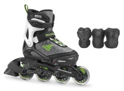 Комплект дитячий (роликові коньки, захист) Rollerblade COMBO 29-32 (185-210мм) Black/green (07848400 T83) (185-210мм) Комплект дитячий (роликові коньки, захист) Rollerblade COMBO 29-32 (185-210мм) Black/green (07848400 T83) (185-210мм)