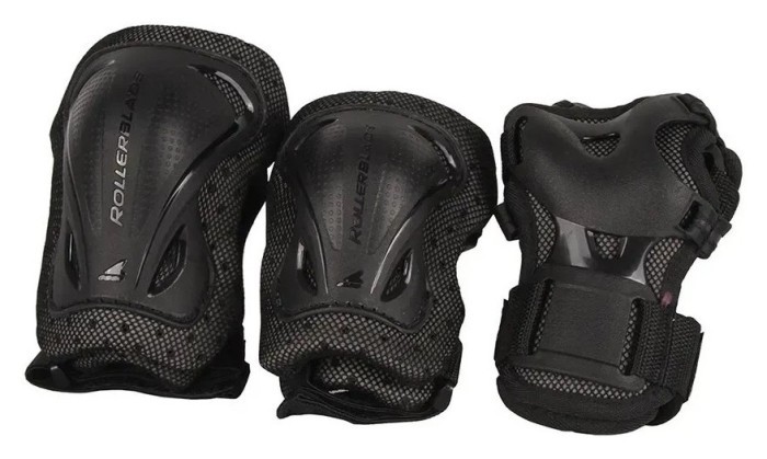 Комплект детский (роликовые коньки, защита) Rollerblade COMBO 29-32 (185-210мм) Black/green (07848400 T83)