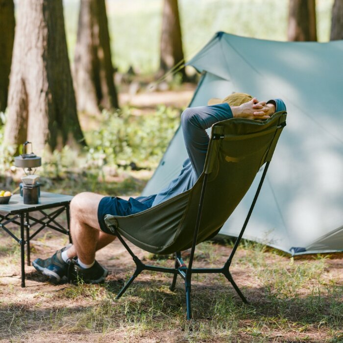 Стілець складаний ультралегкий Naturehike CNK2550JJ013 Yamami YL01, розмір L, алюміній, оливковий, укр, укр