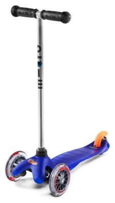 Самокат MICRO серии "Mini Classic" - СИНИЙ (до 50 kg, 3-х колесный)