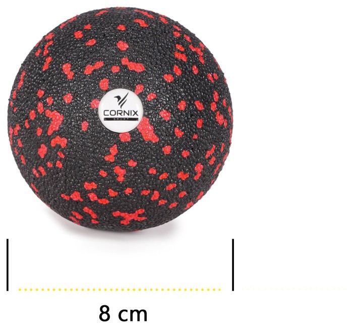 Масажний набір Cornix (Ball 8 см, Duoball 8 х 16 см та Foam Roller 30 х 15 см) XR-0080