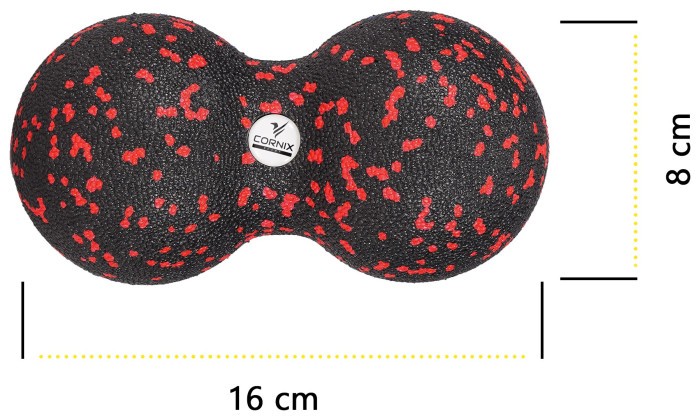 Масажний набір Cornix (Ball 8 см, Duoball 8 х 16 см та Foam Roller 30 х 15 см) XR-0080