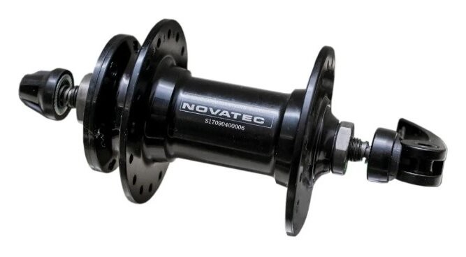 Втулка передня NOVATEC MTB алюмінієва 14Gx32H під диск. гальмо, 2 пром-підшипники 6000 2RS, кріп., укр, укр