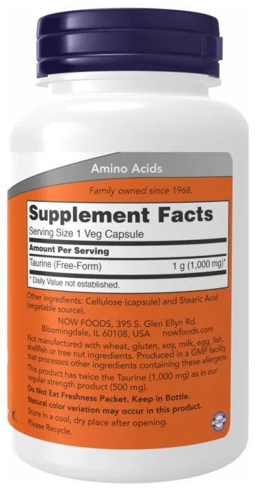 Taurine 1000mg - 100 vcaps