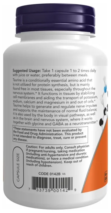 Taurine 1000mg - 100 vcaps