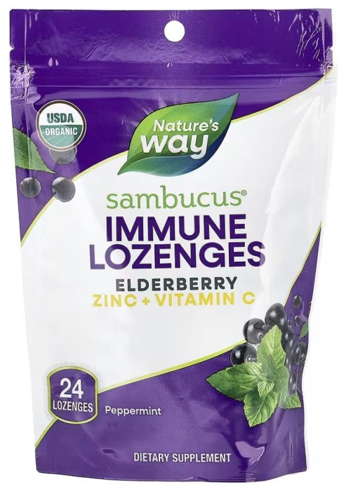 Sambucus Organic Lozenges Mint - 24 cnt