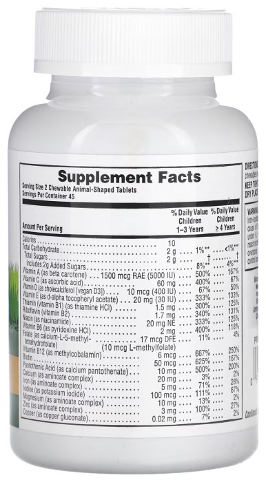 Children’s Multivitamin - 90 tabs Assorted