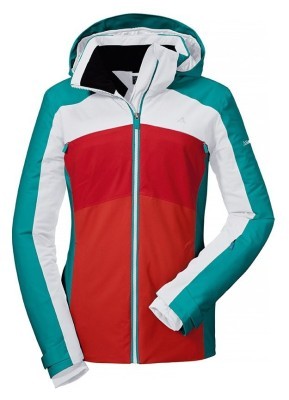 Куртка жіноча утеплена жіноча SKI JACKET SCHLADMING2 42 Red/turquoise 0702 (10-12154)