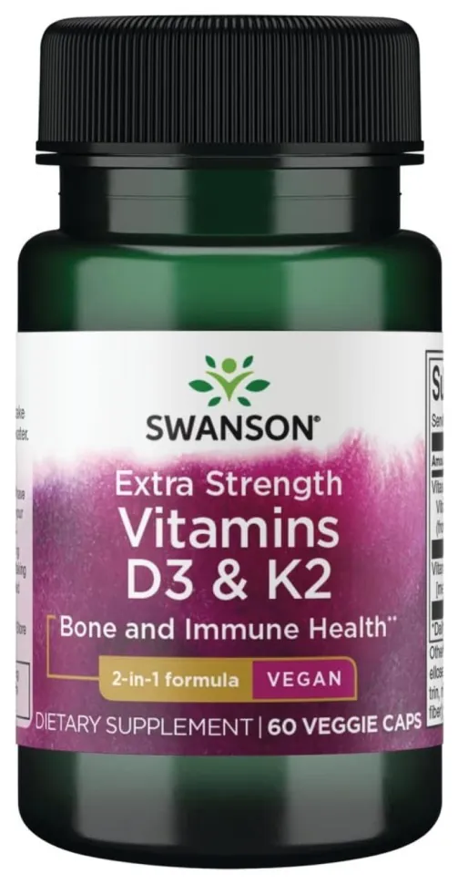 Extra Strength D3 & K2 5000 Iu & 100mcg - 60 vcaps