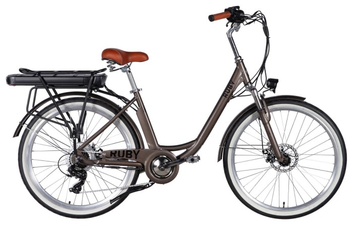 Велосипед з електроприводом 26" AL Dorozhnik eRUBY DD FR рама-17" 48B 15А*г 500Вт мокрий асфальт 2026, укр, укр