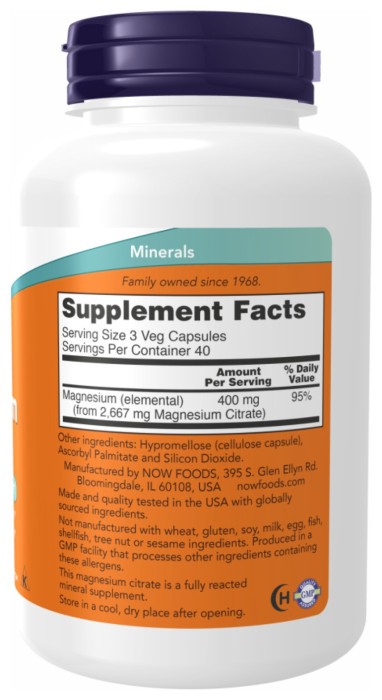 Magnesium Citrate - 240 vcaps