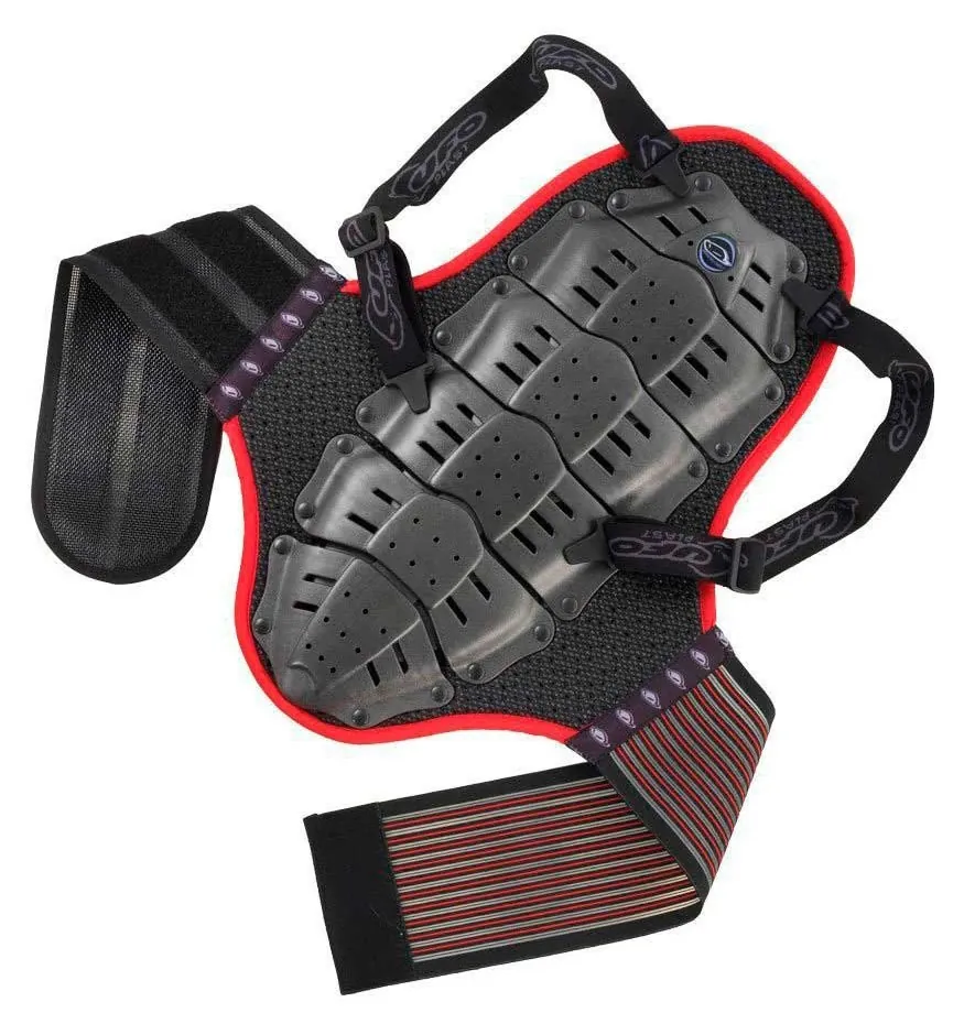 Захист спини спортивний UFO BACK SUPPORT WITH BODY BELT (> MT. 1.75) Black/red (SK09099) (black, red)