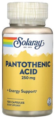 Pantothenic Acid 250mg - 100 caps