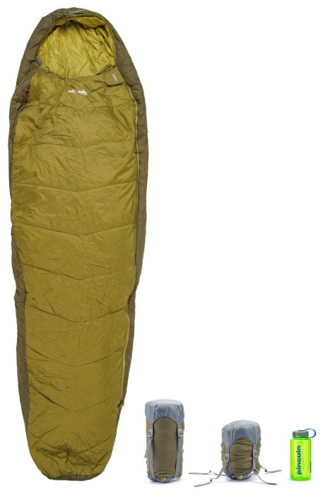 Спальный мешок Pinguin Tramp (11/7°C), 195 см - Left Zip, Khaki (PNG 237344) 2020