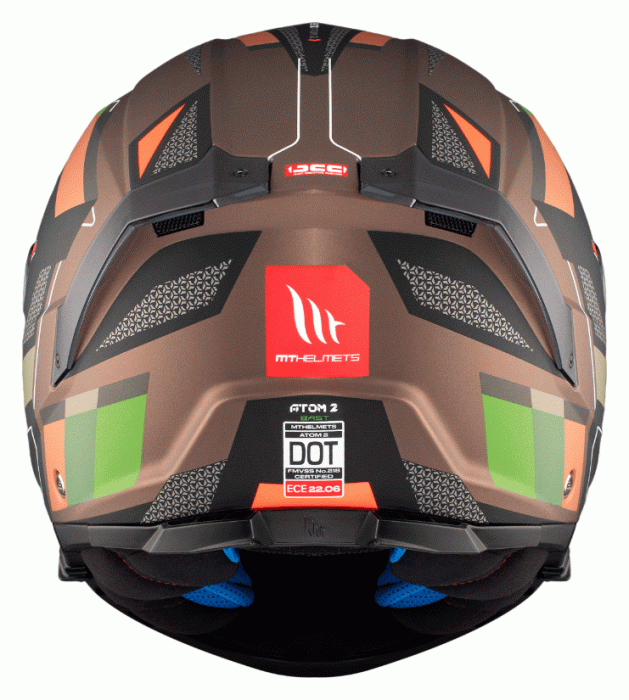 Мотошолом MT ATOM 2 SV BAST A6 Matt Green