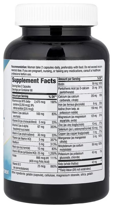 Prenatal Multi-Vitamin & Multi-Mineral - 180 caps