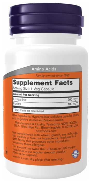 L-Theanine 200mg - 120 vcaps