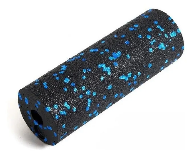 Массажный ролик (роллер) гладкий PowerPlay PP-4346 Mini EPP Foam Roller Черно/Синий (15x5,3см.)