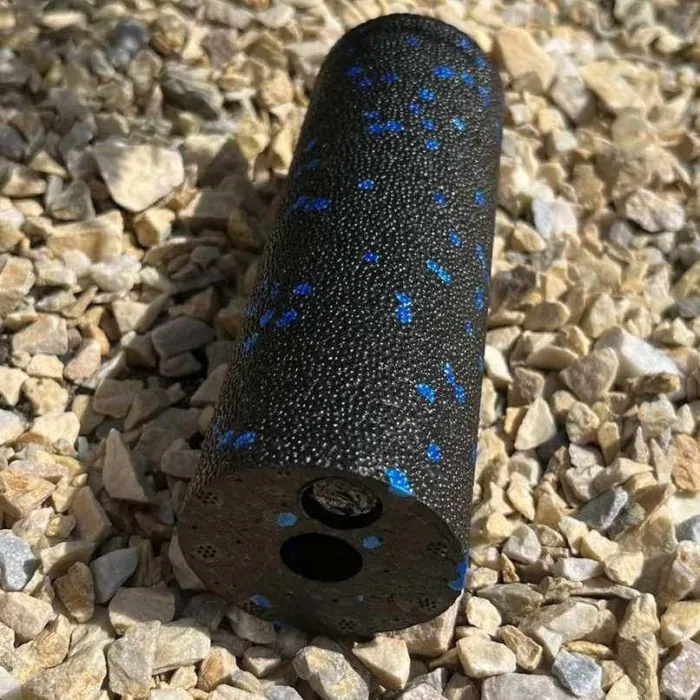Массажный ролик (роллер) гладкий PowerPlay PP-4346 Mini EPP Foam Roller Черно/Синий (15x5,3см.)