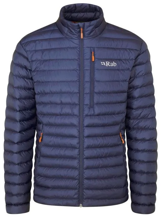 Чоловічий легкий пуховик Rab Microlight Jacket, Deep Ink (Marmalade)
