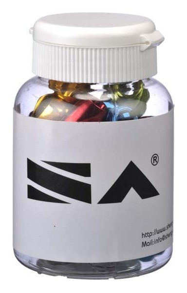 Окінцівка Sheng-An A1 для гальмівного троса та перемикання, чорний, 500шт/банка