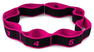 Эспандер с петлями для растяжки PowerPlay PP_4311 Fitness Band Розовая (88*4см.)