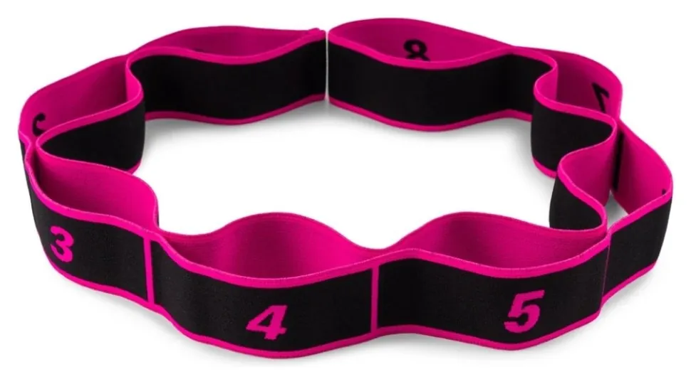 Еспандер з петлями для розтяжки PowerPlay PP_4311 Fitness Band Розова (88*4см.) (PP_PP_4311_Pink)