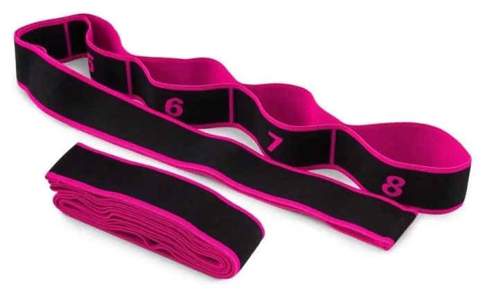 Эспандер с петлями для растяжки PowerPlay PP_4311 Fitness Band Розовая (88*4см.)