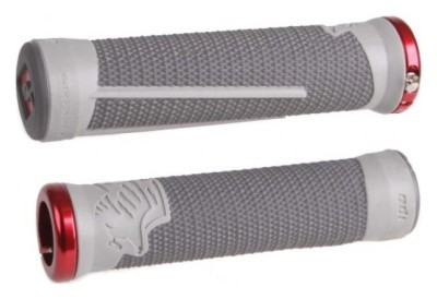 Гріпси ODI AG-2 Gray/Graphite w/ Red clamps (серо-графітові з червоними замками)
