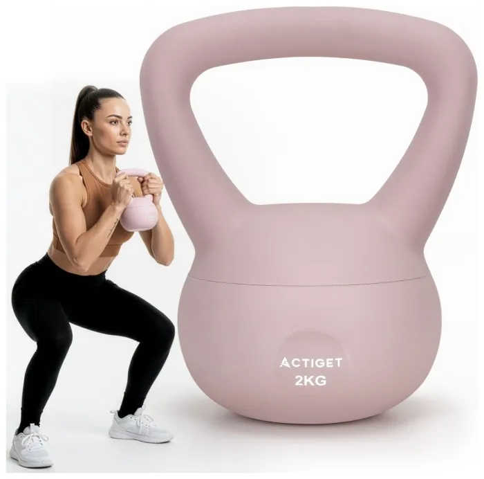 Гиря м'яка Actiget 2 кг для фітнесу ACT0062 Pink