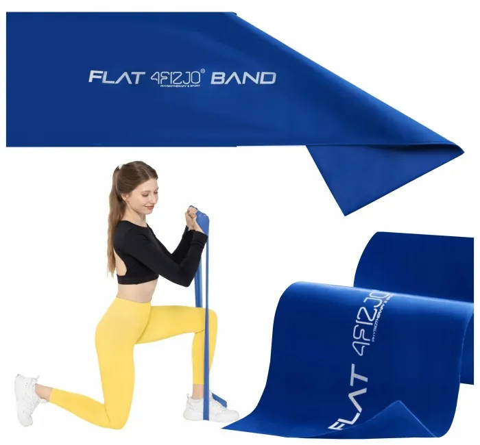 Стрічка-еспандер для спорту та реабілітації 4FIZJO Flat Band 30 м 9-11 кг Blue (P-5907739311191)