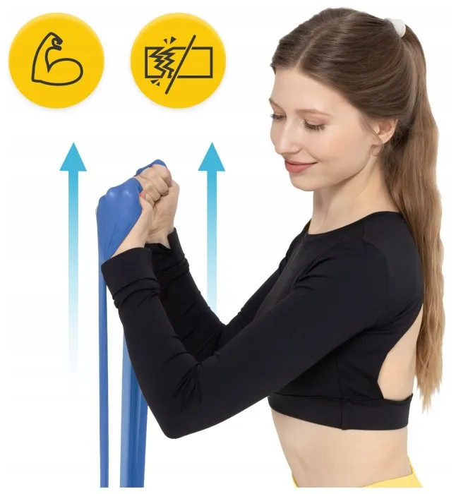 Стрічка-еспандер для спорту та реабілітації 4FIZJO Flat Band 30 м 9-11 кг Blue (P-5907739311191)