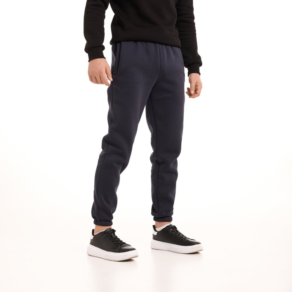 Чоловічі штани джогери з кишенями темно-сині Pobedov 007 ЗИМА, укр, укр