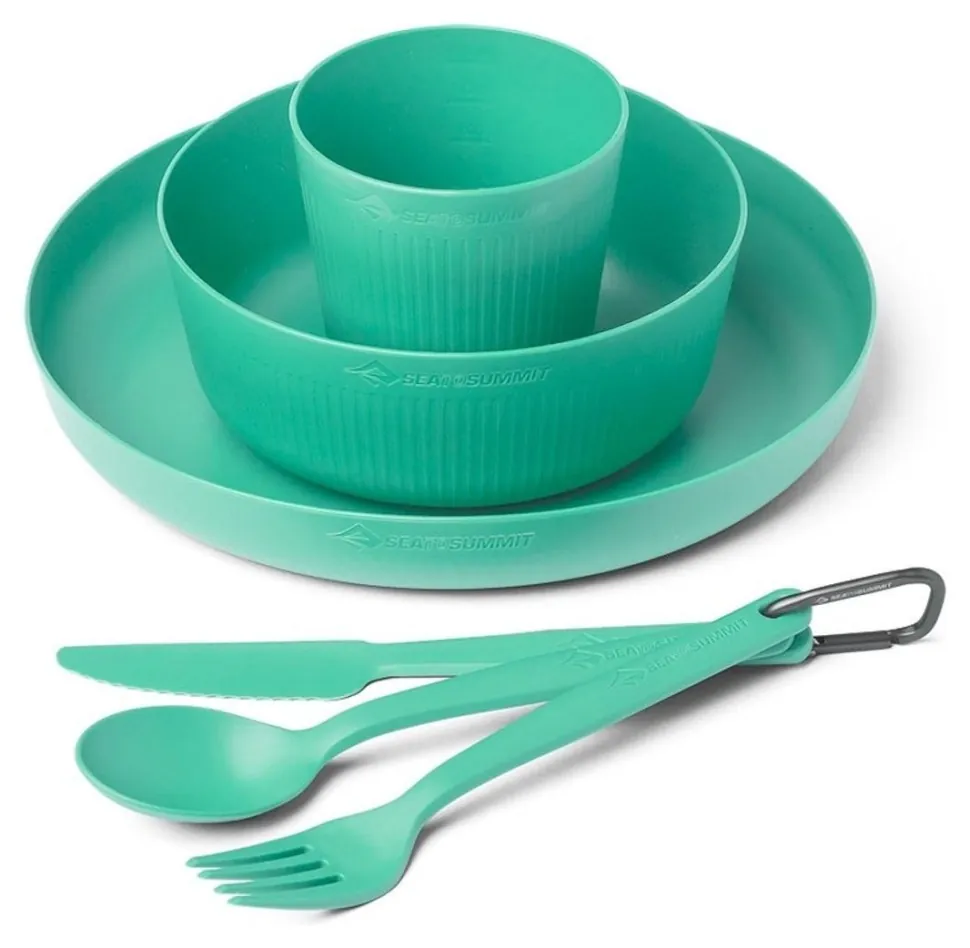 Набір посуду Sea to Summit Camp Dinnerware Set w/ Mesh Sack, 1P, 6 Piece, Cabbage (SHM_STS 054303)