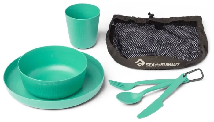Набір посуду Sea to Summit Camp Dinnerware Set w/ Mesh Sack, 1P, 6 Piece, Cabbage