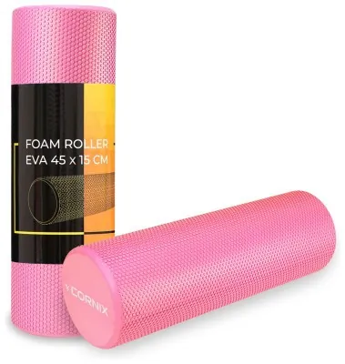 Масажний ролик Cornix EVA+ 45 x 15 см (валик, роллер) XR-0303 Pink