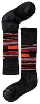 Шкарпетки дитячі Smartwool Wintersport Stripe Charcoal / Bright Orange, р. XS
