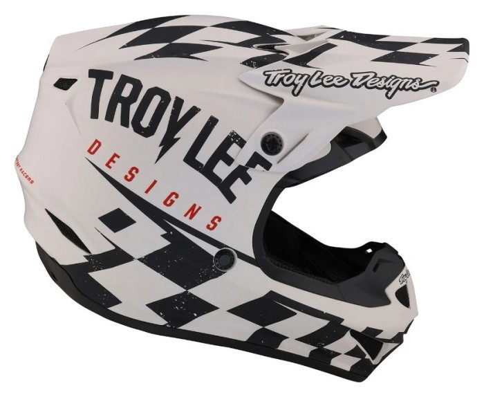 Мотошолом TLD SE4 POLYACRYLITE HELMET RACE SHOP [WHITE/BLACK] M