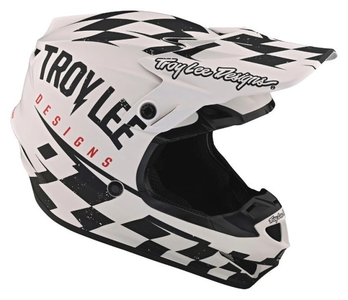 Мотошолом TLD SE4 POLYACRYLITE HELMET RACE SHOP [WHITE/BLACK] M