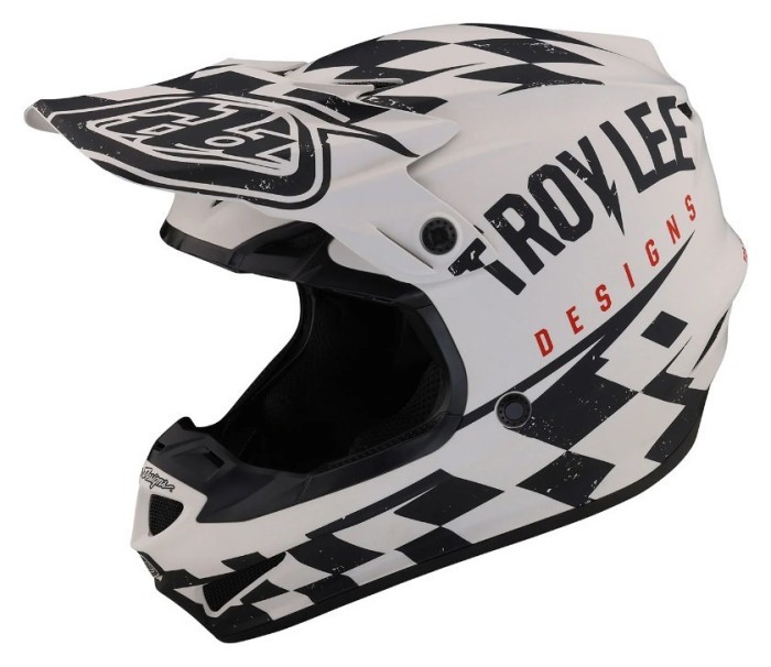 Мотошолом TLD SE4 POLYACRYLITE HELMET RACE SHOP [WHITE/BLACK] M