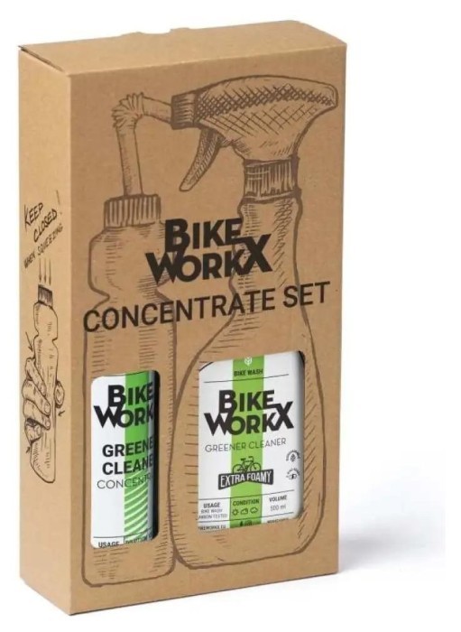 Очищувач BikeWorkX Greener Cleaner Concentrate set 250ml + 500ml, укр, укр