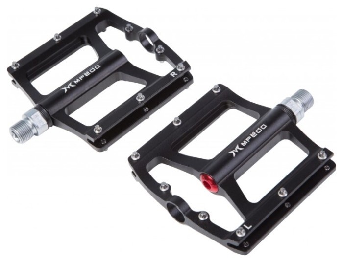 Педали Mpeda ALNC-1028 алюм. платформа на 3 пром. подшипниковые (черный)