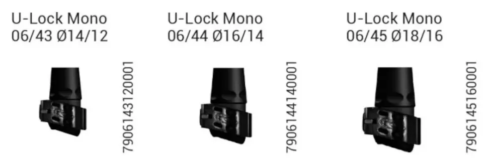 Затискне з'єднання Gabel 06/43 U-Lock Mono Ø14/12 (Uni Black)
