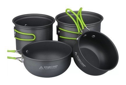 Набор посуды для кемпинга Starcamp Cookware set 2-3 HX-CK03 black
