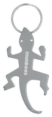 Munkees 3411 брелок-открывалка Lizard grey