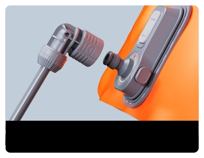 Душ портативный с емкостью и насосом Flextail Tiny Shower Bucket, 20л, оранжевый