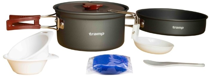 Набір посуду Tramp з анодованого алюмінію на 1-2 персони 1л UTRC-144 (025), укр, укр