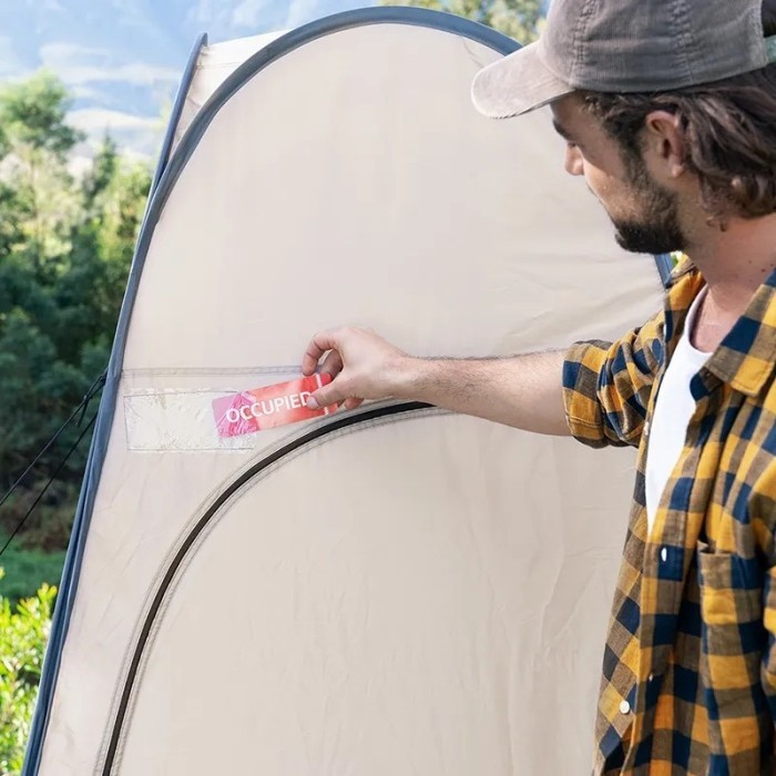 Душевая палатка раскладная Naturehike NH17Z002-P, коричневая