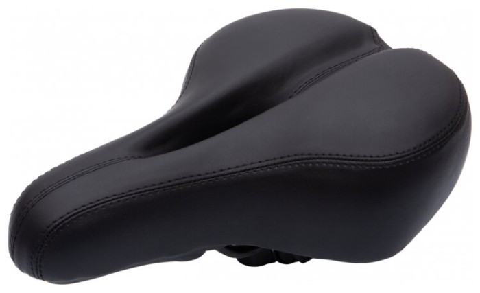 Седло комфортное с отверстием CRO 6810J 160*180мм (черный)