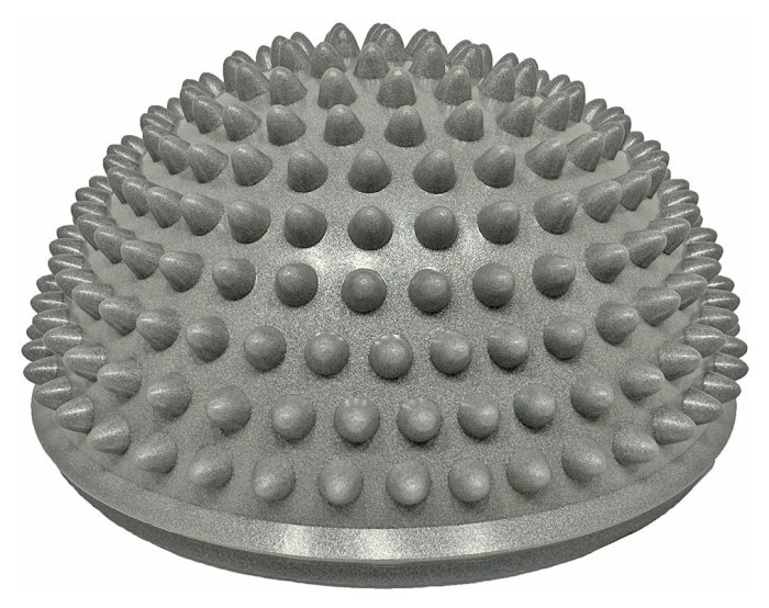 Півсфера масажна кіндербол EasyFit 16 см м'яка сіра, укр, укр